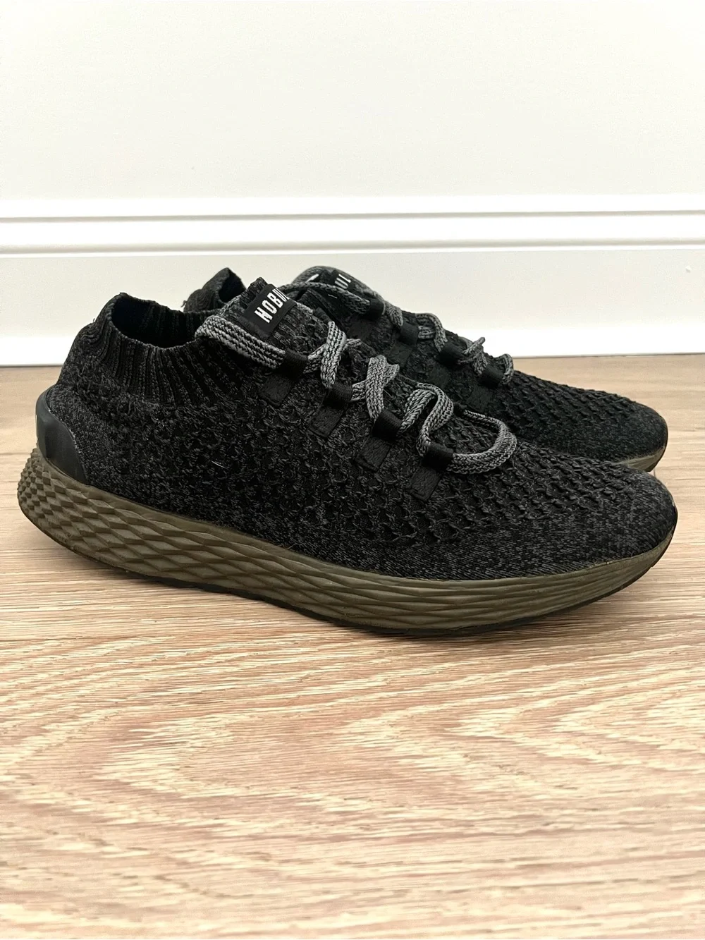 NOBULL Diamond Black Ivy Knit Runners Shoes US Men 10.5 Women 12 Sneaker